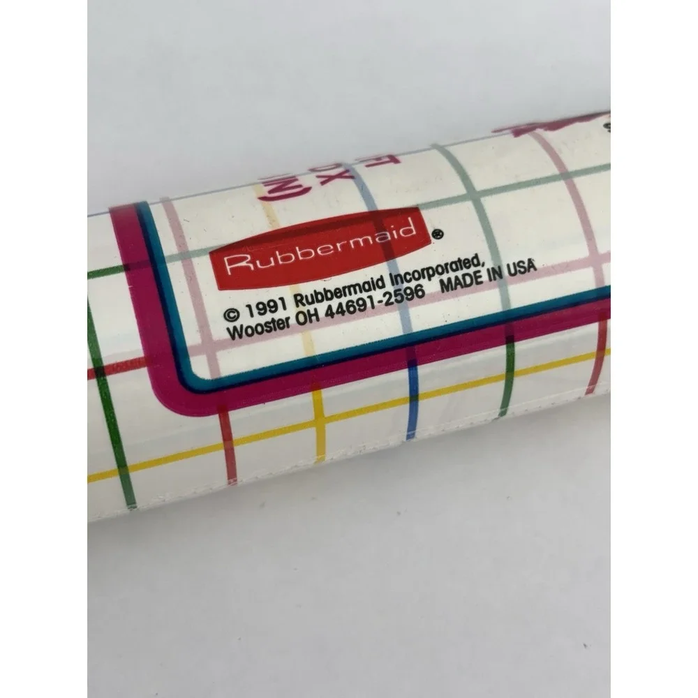 VTG NOS Lot (3) Rubbermaid Con-Tact Paper Candy Strip Multicolored Shelf Liner